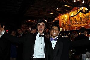 Goofing off at Charity Ball with Wyatt Shapiro, one of my first friends at Penn.